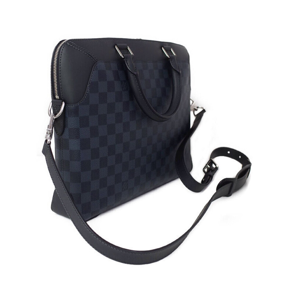Louis Vuitton Briefcase Oliver Blue Cobalt Bag Damier Business